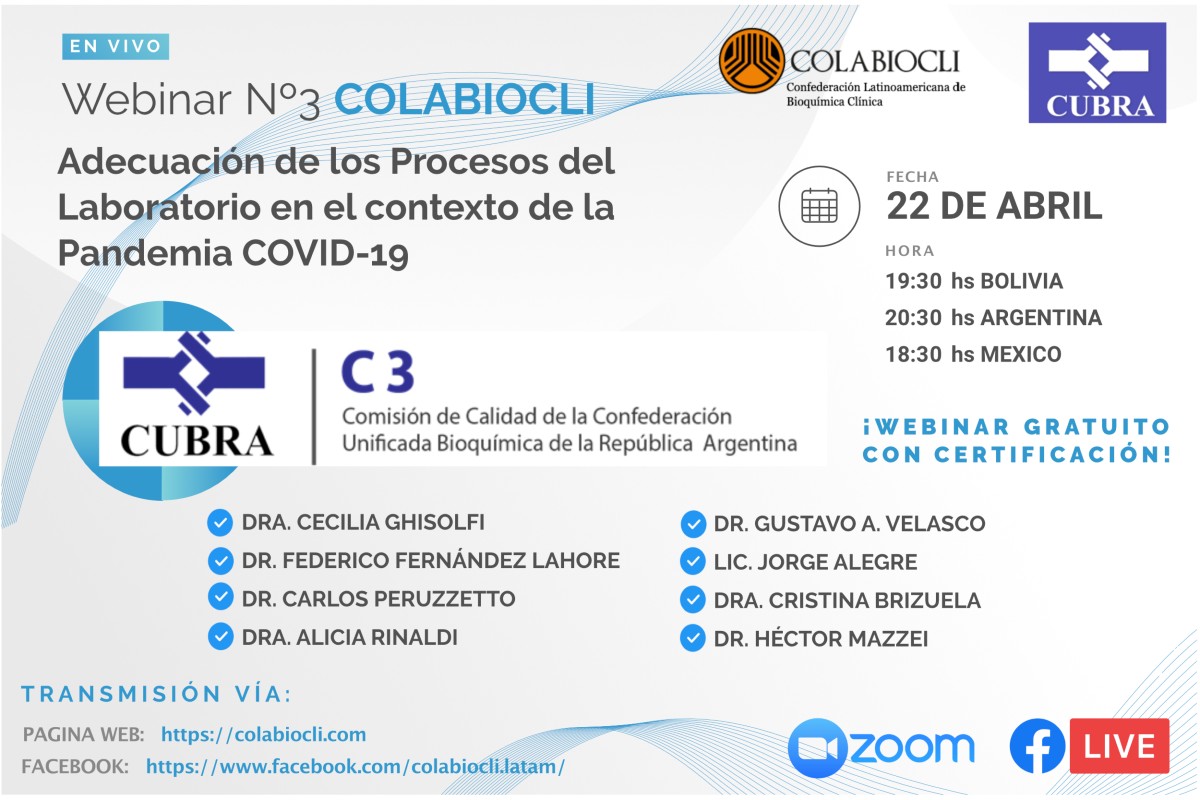Adecuación de los Procesos del Laboratorio en el contexto de la Pandemia COVID-19