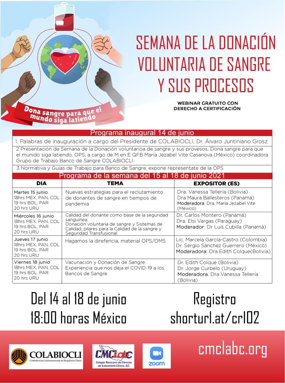 Semana de la Donación Voluntaria de Sangre y sus Procesos