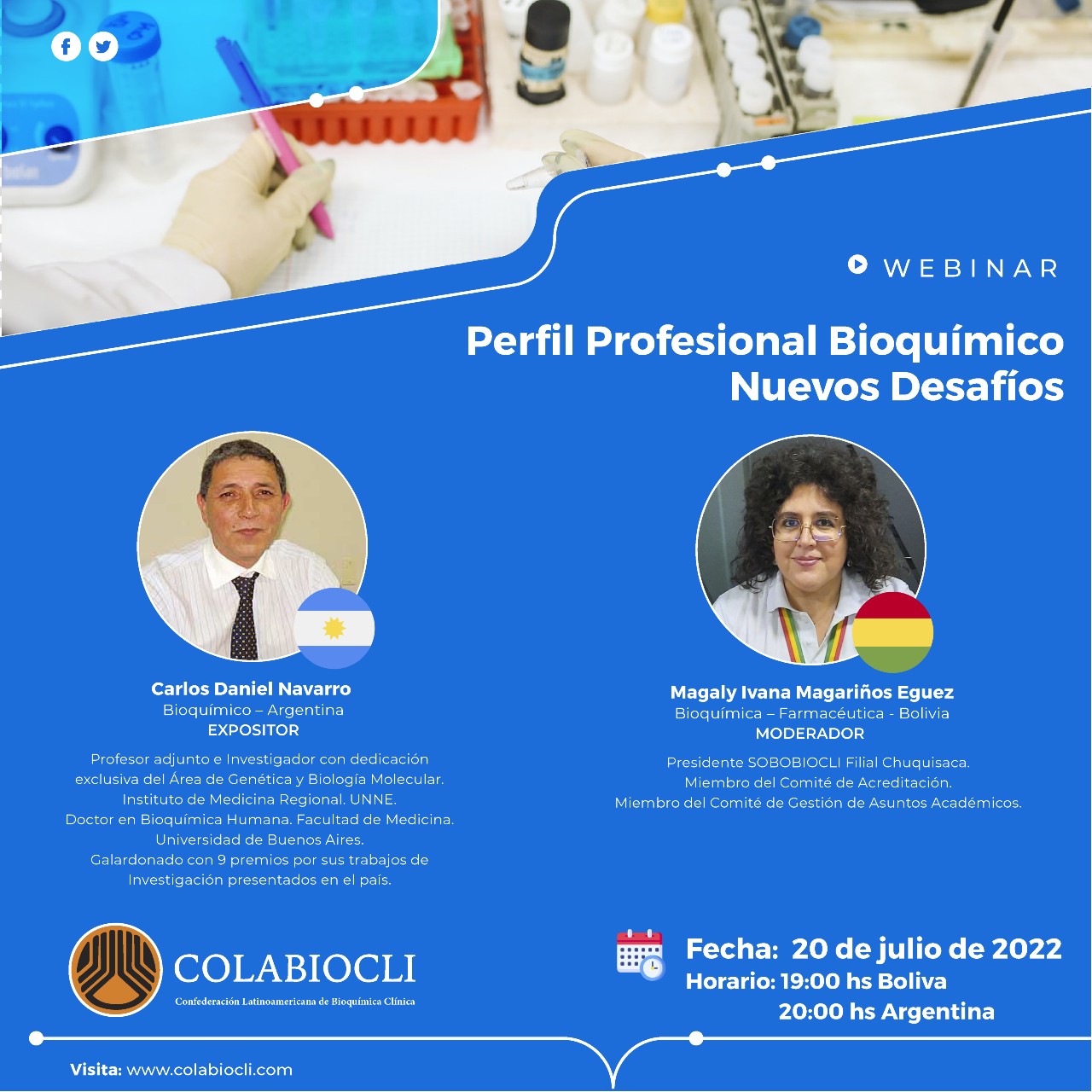 Webinar Perfil Profesional Bioquímico Nuevos Desafíos