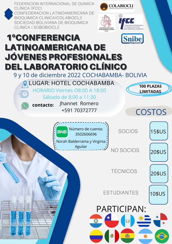 1º Conferencia Latinoamericana de Jóvenes Profesionales del Laboratorio Clínico