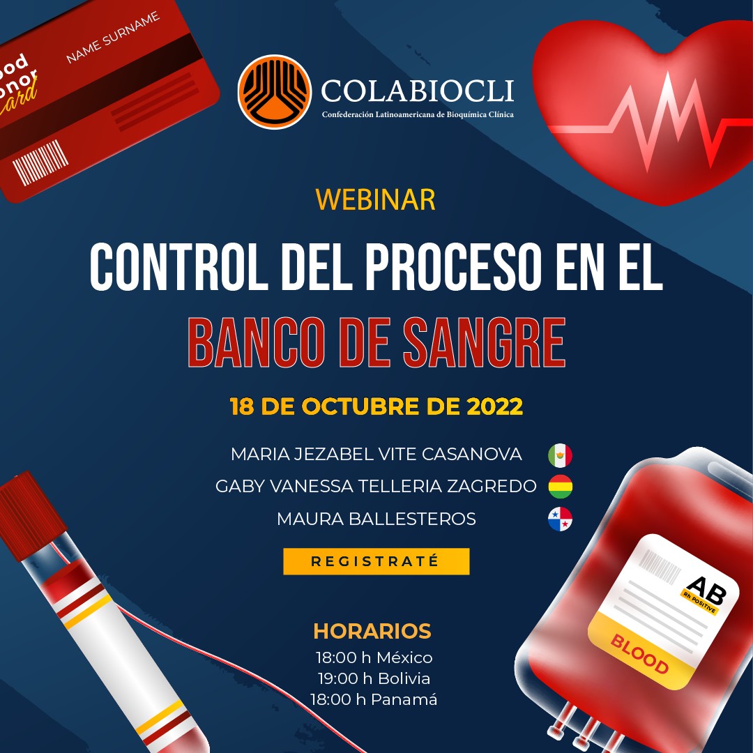 Webinar Control del Proceso en el Banco de Sangre
