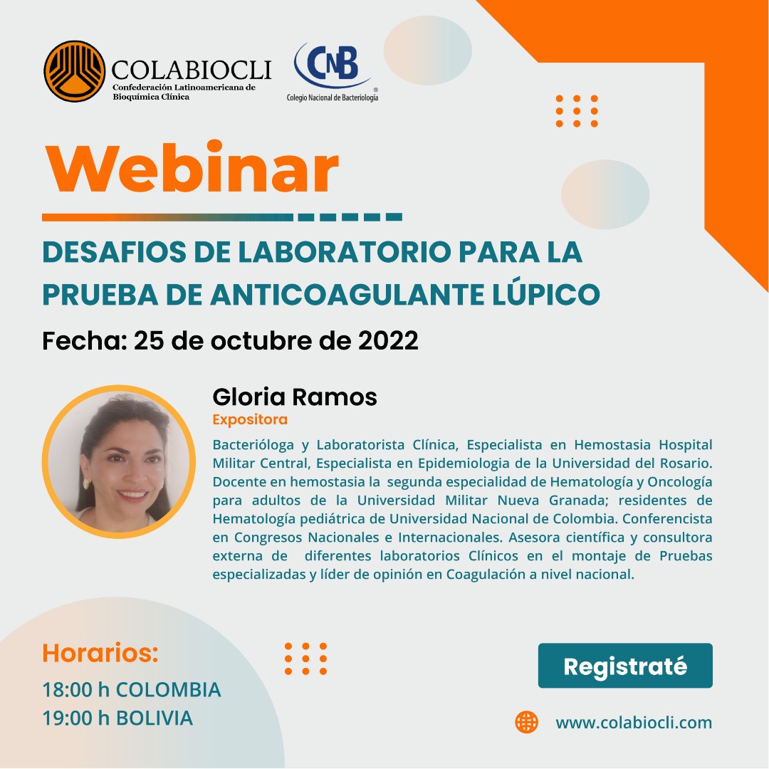 Webinar desafios de Laboratorio para la Prueba de Anticoagulante Lúpico