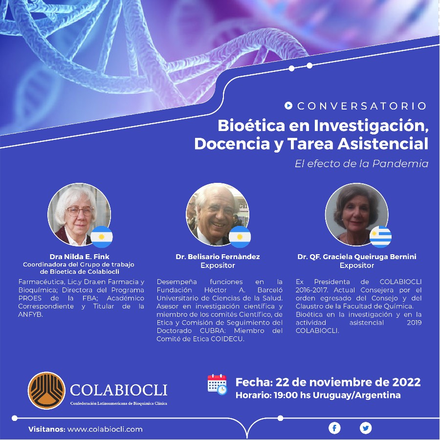 Conversatorio Bioética en Investigación, Docencia y Tarea Asistencial