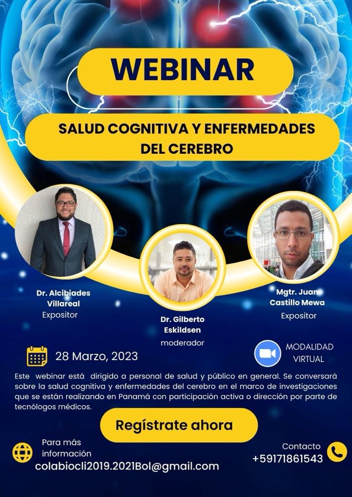 Webinar Salud Cognitiva y Enfermedades del Cerebro