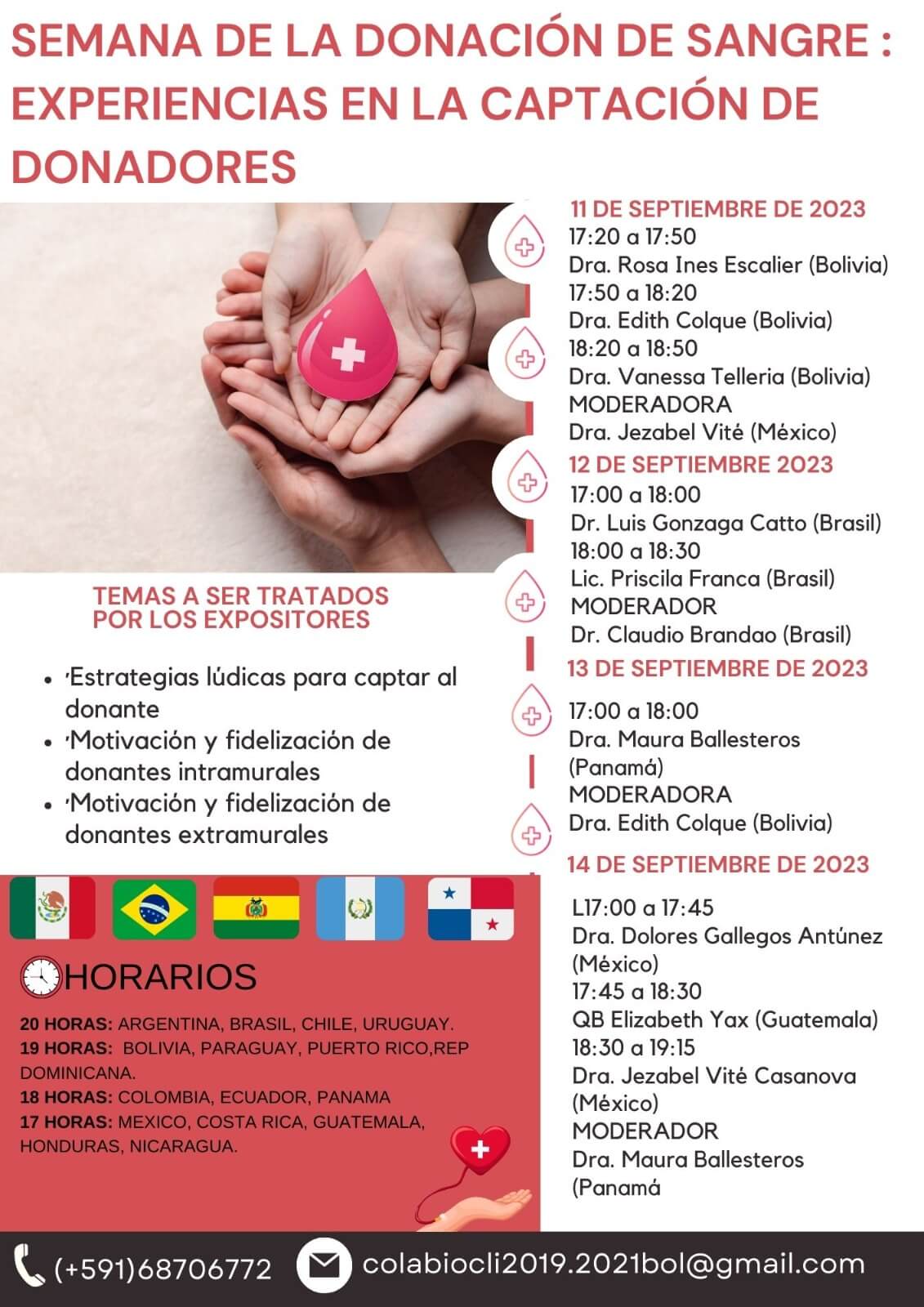 Semana de la Donación de Sangre: Experiencias en la Captación de Donadores