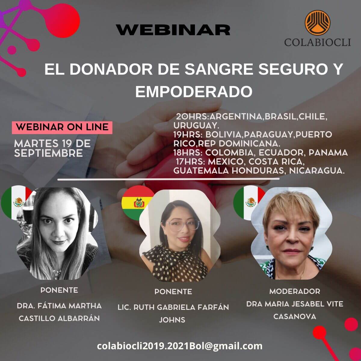 Webinar El Donador de Sangre Seguro y Empoderado