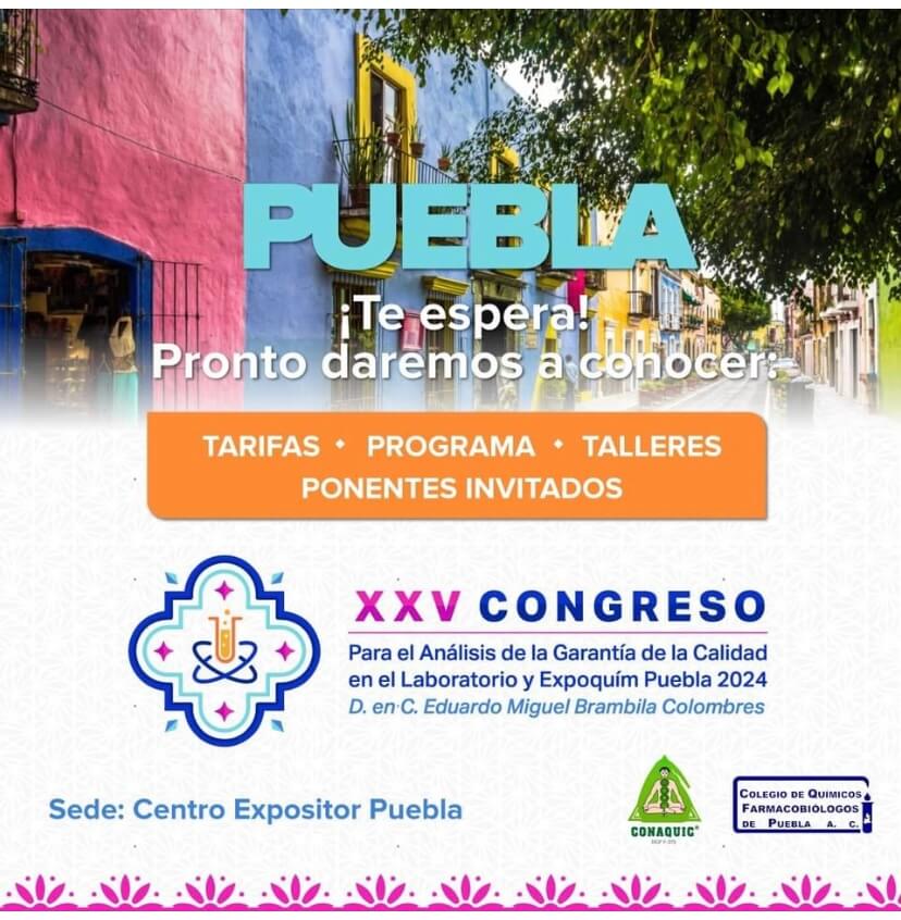 Convocatoria a Beca XXV Congreso Nacional para la Garantía de la Calidad y ExpoQuím Puebla 2024