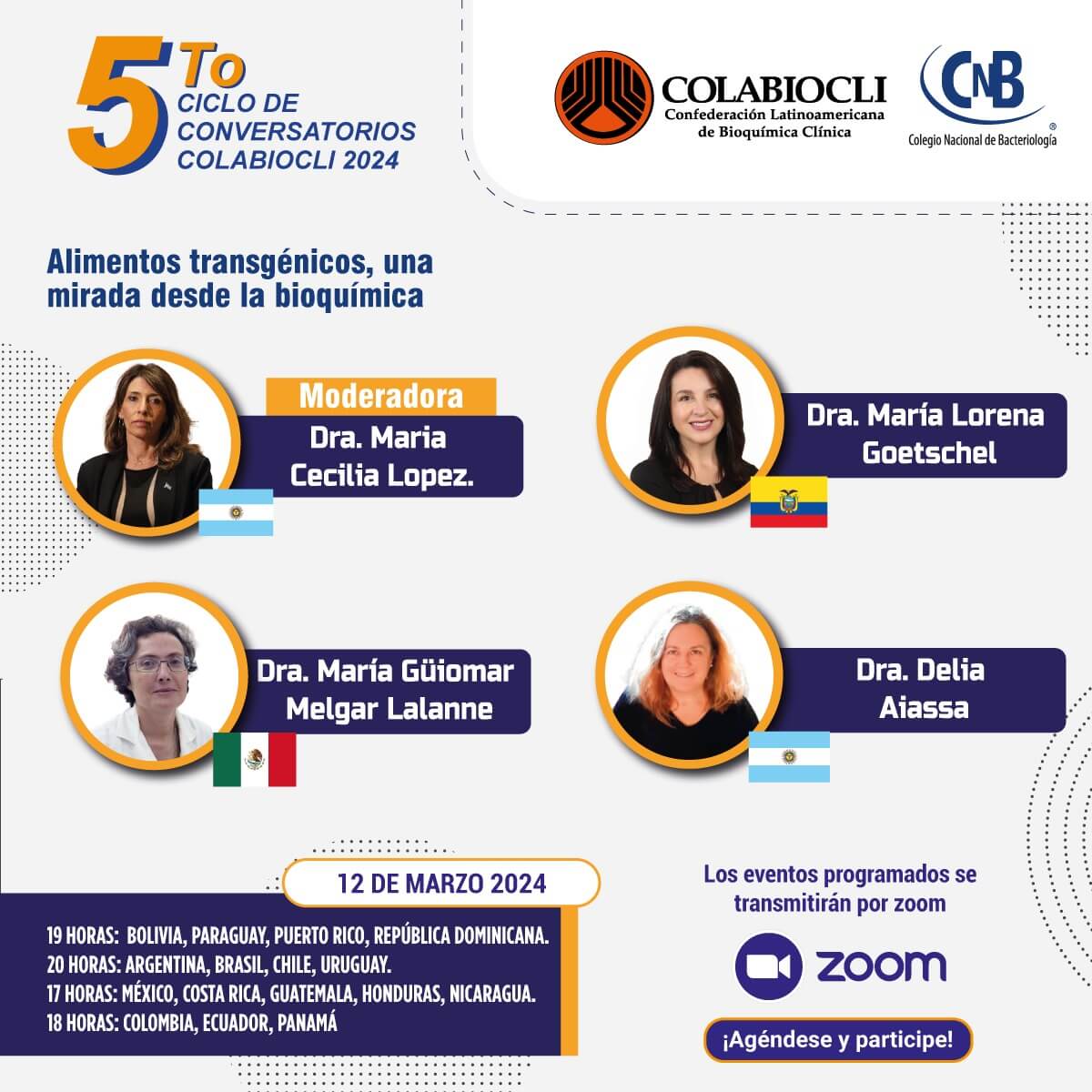 Conversatorio Alimentos transgénicos, una mirada desde la bioquímica