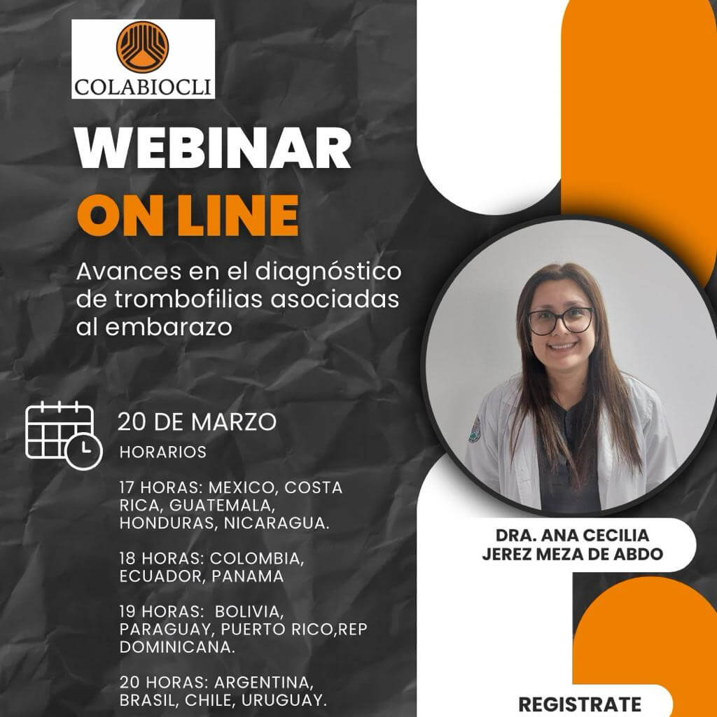 Webinar  Avances en el diagnóstico de trombofilias asociadas al embarazo