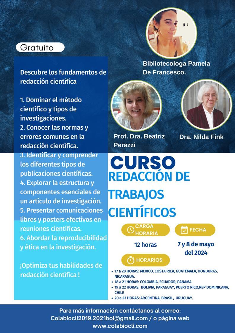 Curso Gratuito de Redacción Científica