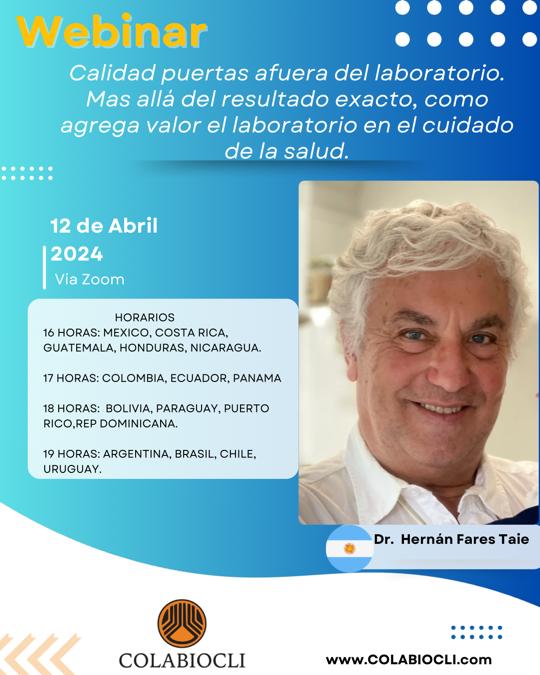 Webinar: Calidad Puertas Afuera del Laboratorio – Más Allá del Resultado Exacto