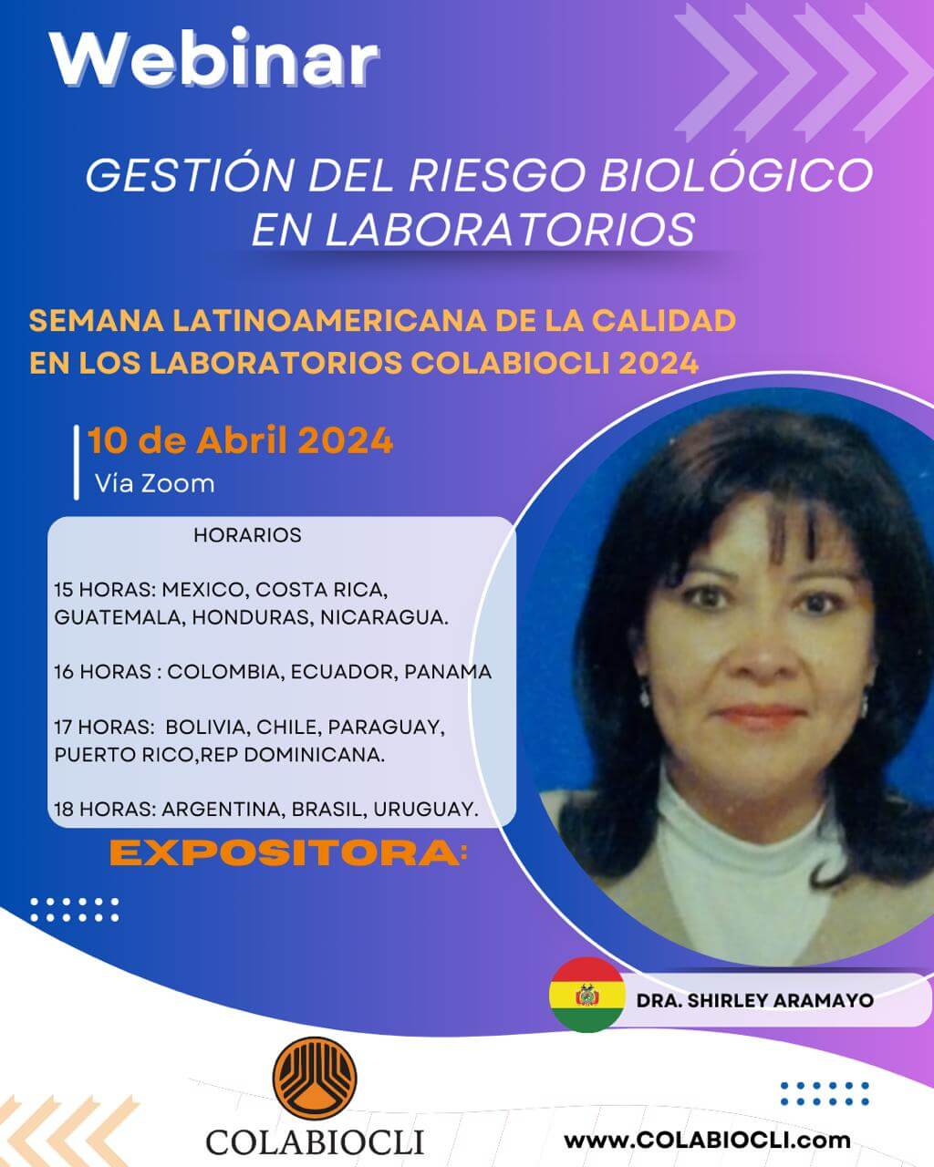 Webinar: Gestión del Riesgo Biológico en Laboratorio