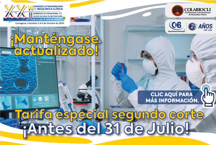 XXVI Congreso Latinoamericano de Bioquímica Clínica y XXII Congreso Internacional de Bacteriología - Tarifa Especial
