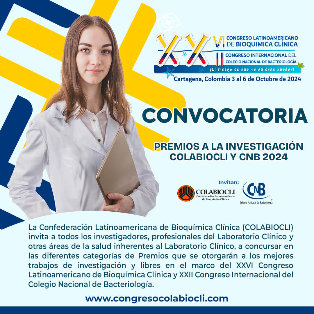 Convocatoria para los Premios a la Investigación COLABIOCLI y CNB 2024