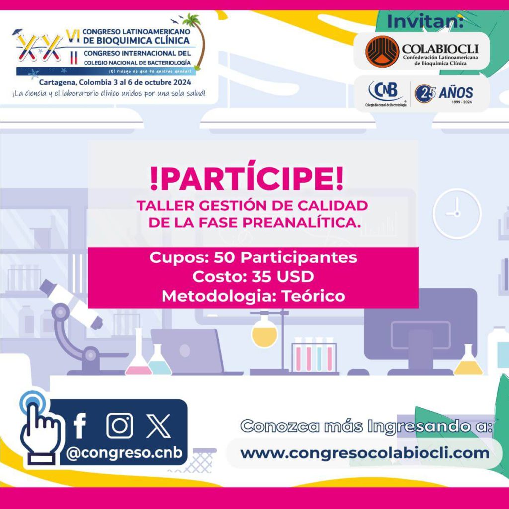 Taller Gestión de Calidad de la Fase Preanalítica