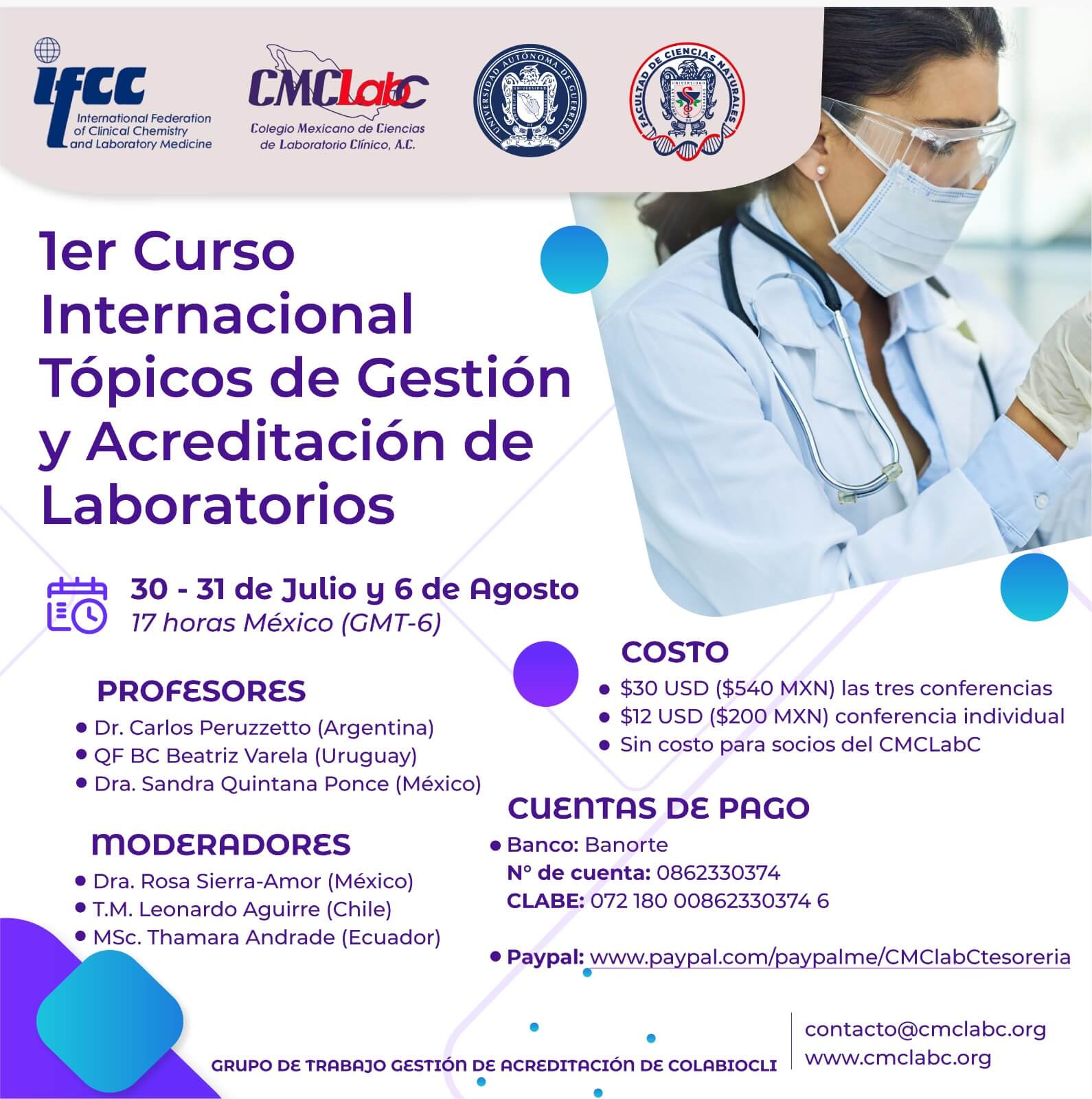 1er Curso Internacional Tópicos de Gestión y Acreditación de Laboratorios