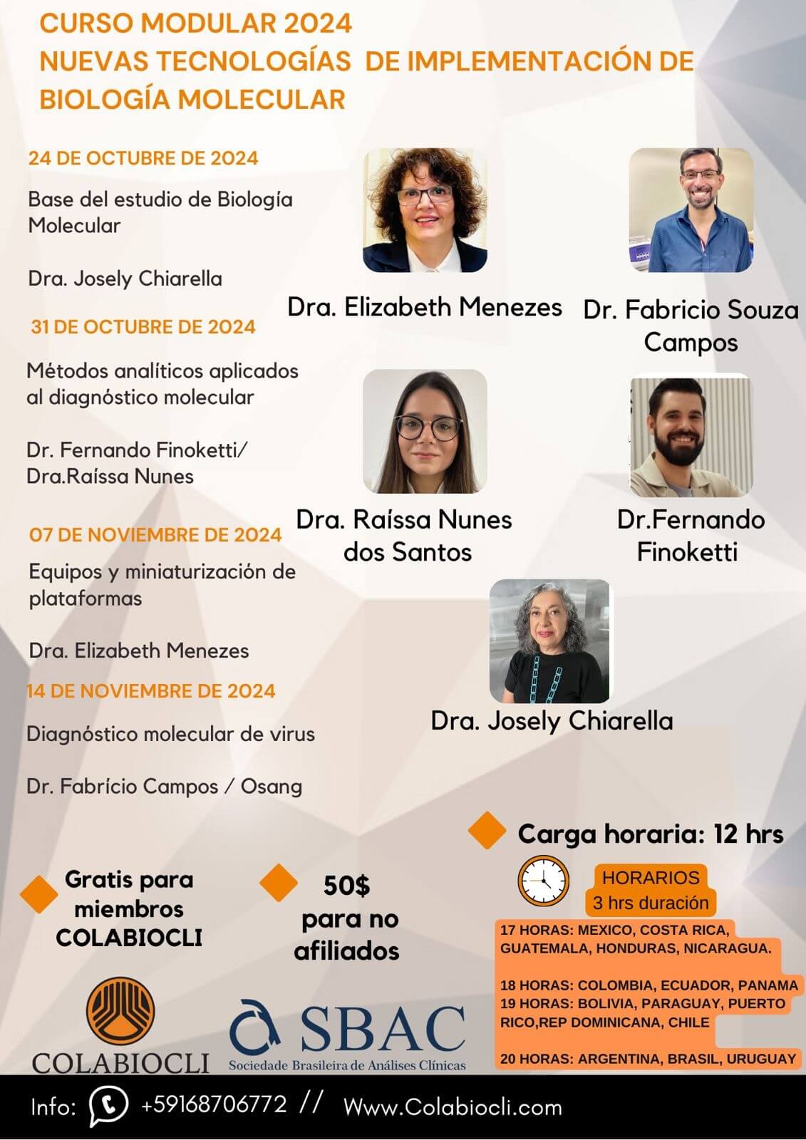 Curso Modular Nuevas Tecnologías de Implementación de Biología Molecular 2024